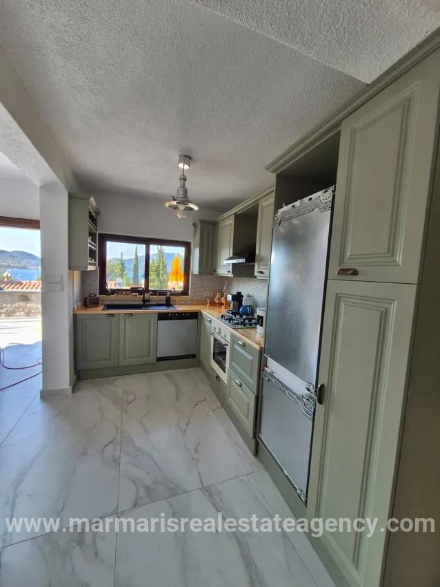 In Selimiye, 2+1 Seeblick-maisonette-wohnung, Freistehendes Haus Aus Stein Zum Verkauf