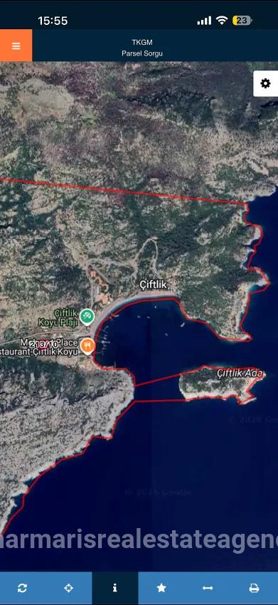 Feld Zu verkaufen in Bayır Bz. Marmaris - Feld-Zonierung - 2.500 m²
