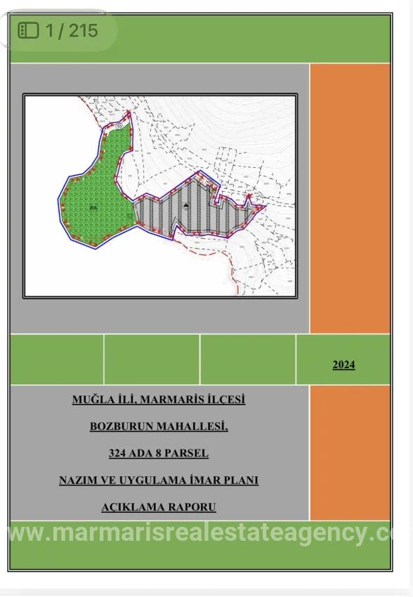 Land Zu verkaufen in Bozburun Bz. Marmaris - Kommerziell-Zonierung - 32.000 m²