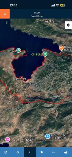 Marmaris Selimiye Dorf In einer für die Investition geeigneten 773 m2 großen verkaufsbaren Fläche Land