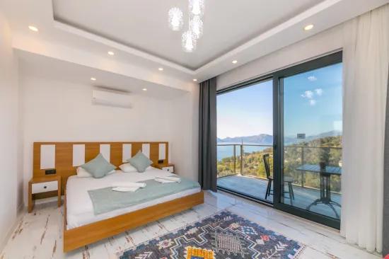 In Faralya eine Villa mit Meeresblick