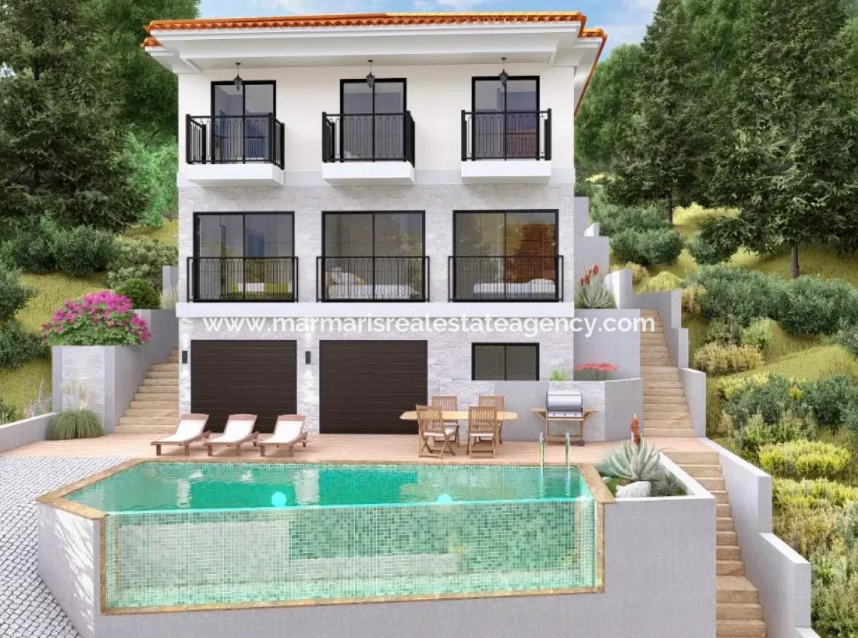 Boutique-Hotel Zum Verkauf Mit 20 Zimmern Infinity-Pool Mit Waldblick In Atakoy, 7 Km Von Akyaka, Mugla