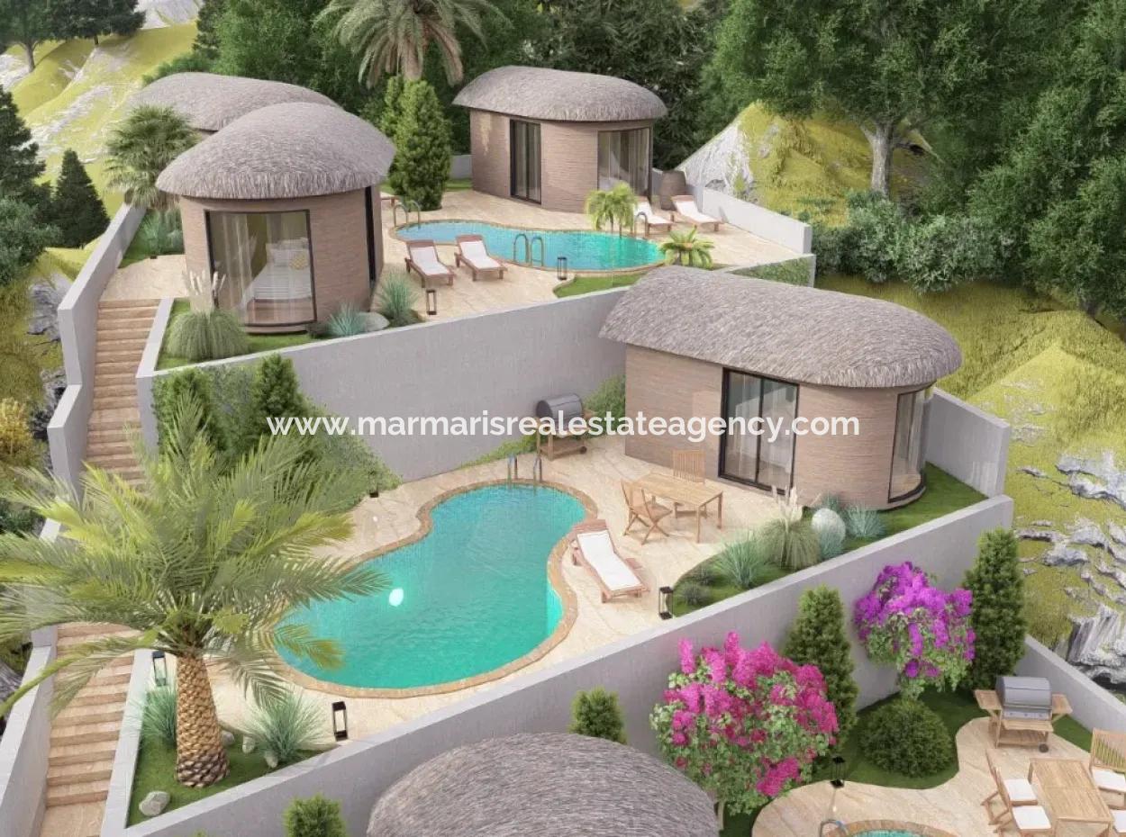 Boutique-Hotel Zum Verkauf Mit 20 Zimmern Infinity-Pool Mit Waldblick In Atakoy, 7 Km Von Akyaka, Mugla