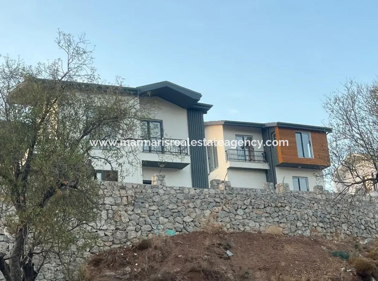 Villa Zum Verkauf In Marmaris Bozburun Nachbarschaft Mit Meerblick, Freistehendem Garten, Parkplatz