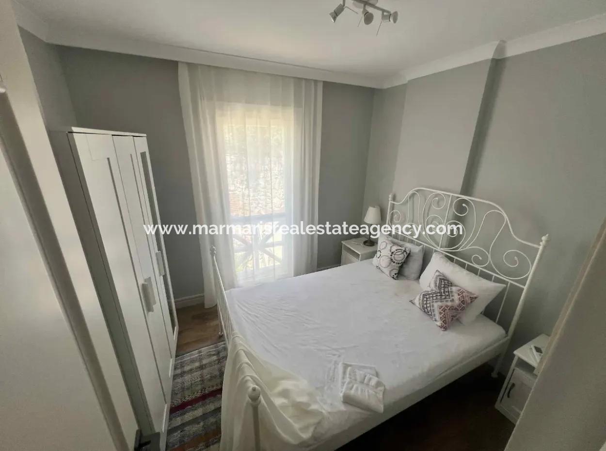 3 Zimmer 1 Wohnzimmer 140M2 2 Villen Zum Verkauf Mit Pool Mit Herrlichem Meerblick Im Viertel Selimiye Im Bezirk Marmaris