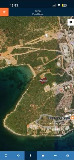 Milaş Am Strand In Der Nähe Von Kıyıkışlacıkta Direkt Am Meer Satılık 650 M2 Eigenes Grundstück