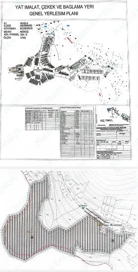 Marmaris Bozburun Stadtteil In 32.000m2 Grundstück Üzerinde İsimleri Alınmış Bootsanleger