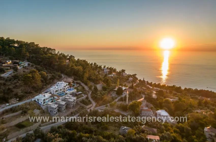 In Faralya, a magnificent villa with a sea view