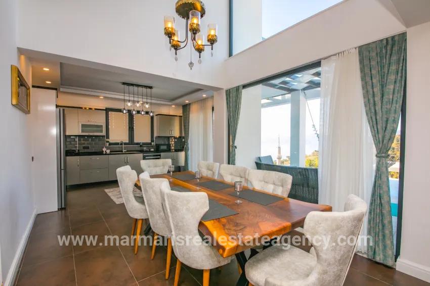 In Faralya, a magnificent villa with a sea view