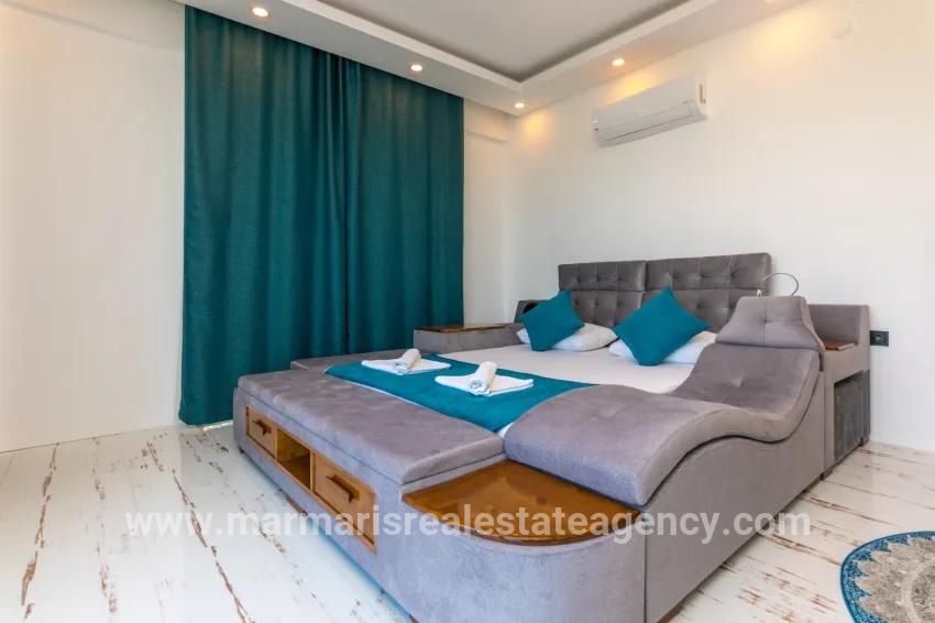 In Faralya, a magnificent villa with a sea view