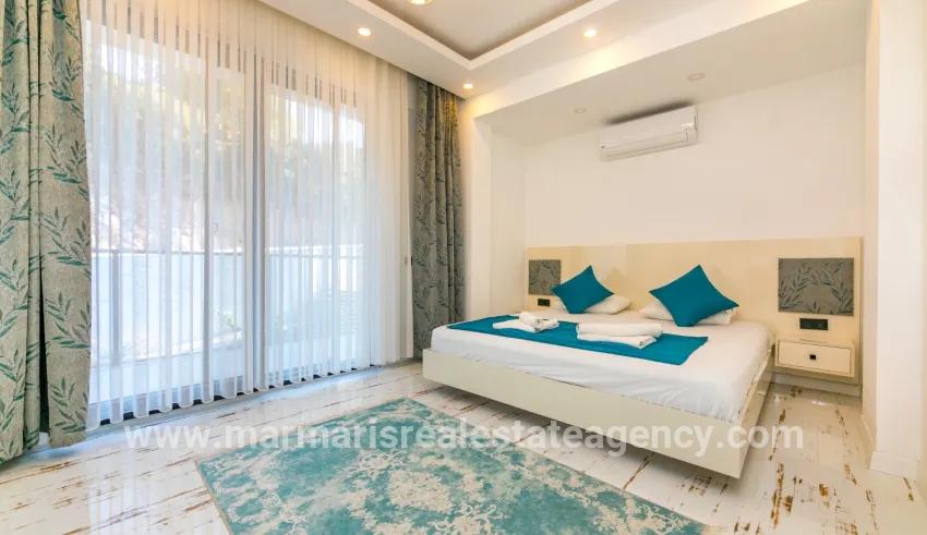In Faralya, a magnificent villa with a sea view