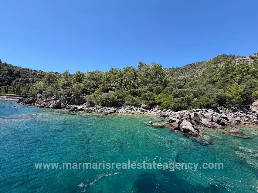 Marmaris Turunç cove with sea zero 4700 m2 controlled usage area