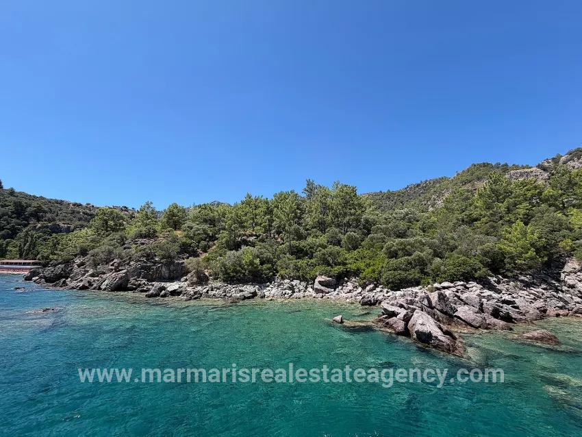 Marmaris Turunç cove with sea zero 4700 m2 controlled usage area