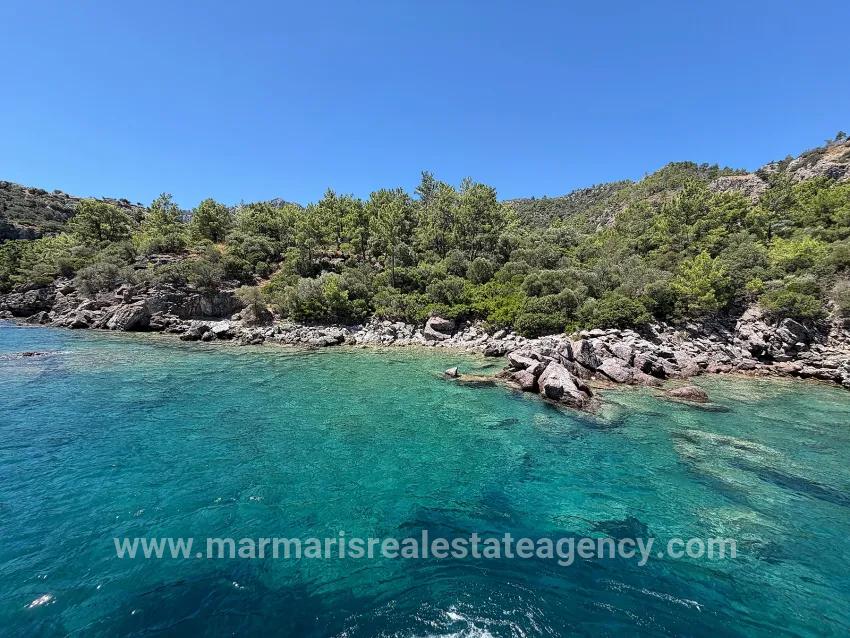 Marmaris Turunç cove with sea zero 4700 m2 controlled usage area