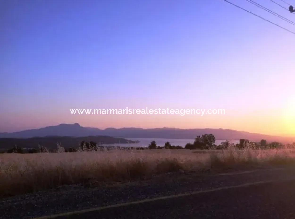 The Town Of Koycegiz, Plot For Sale 19000M2 Education, He Completed The Quarter With Lake View