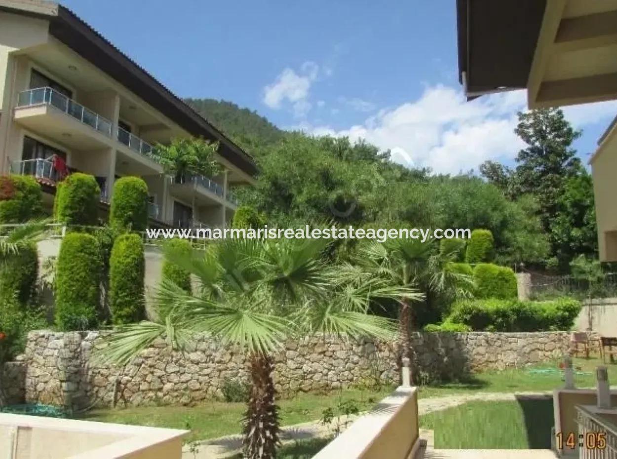 Super Luxury Duplex Apartment With Swimming Pool In Icmeler, Within The Site