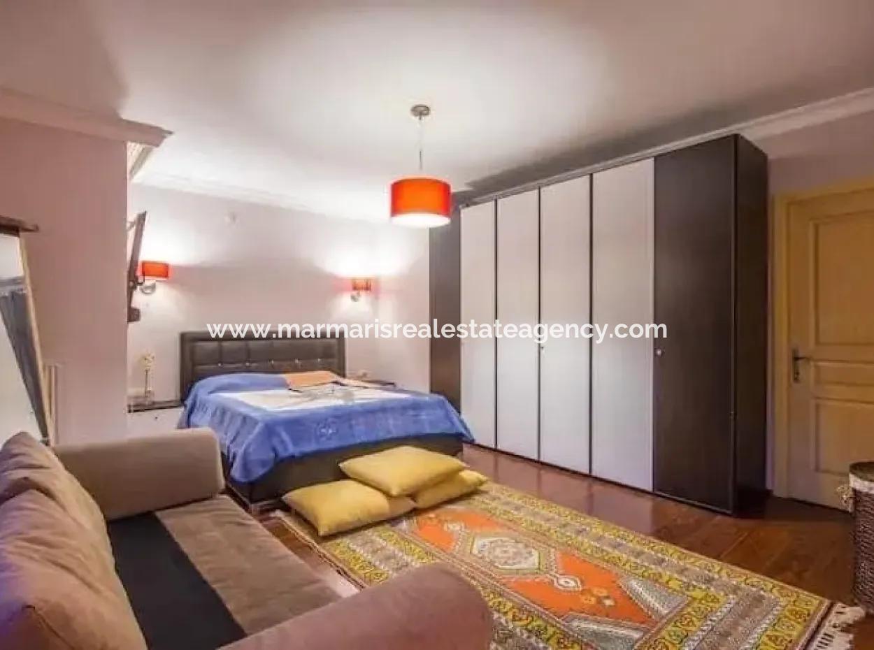 The Area Of Marmaris Armutalan Detached Villa For Sale 4 Rooms 1 Living Room Triplex Villa Fully