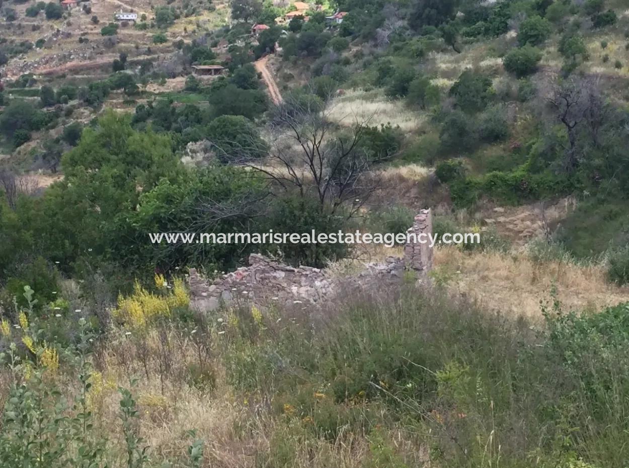 Akbuk, Mugla Province, County And Neighborhood Of The House In A Plot Of 3500 M2 In Zeytinkoy 2 Current Land Plot For Sale