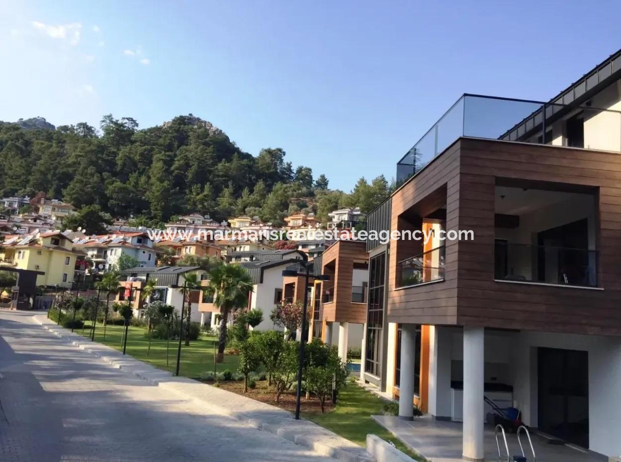 Beautiful Villa For Sale In Marmaris Beldibi District Neighborhood, Villa Smart Villa 220 M2 4 Rooms 2 Living Room