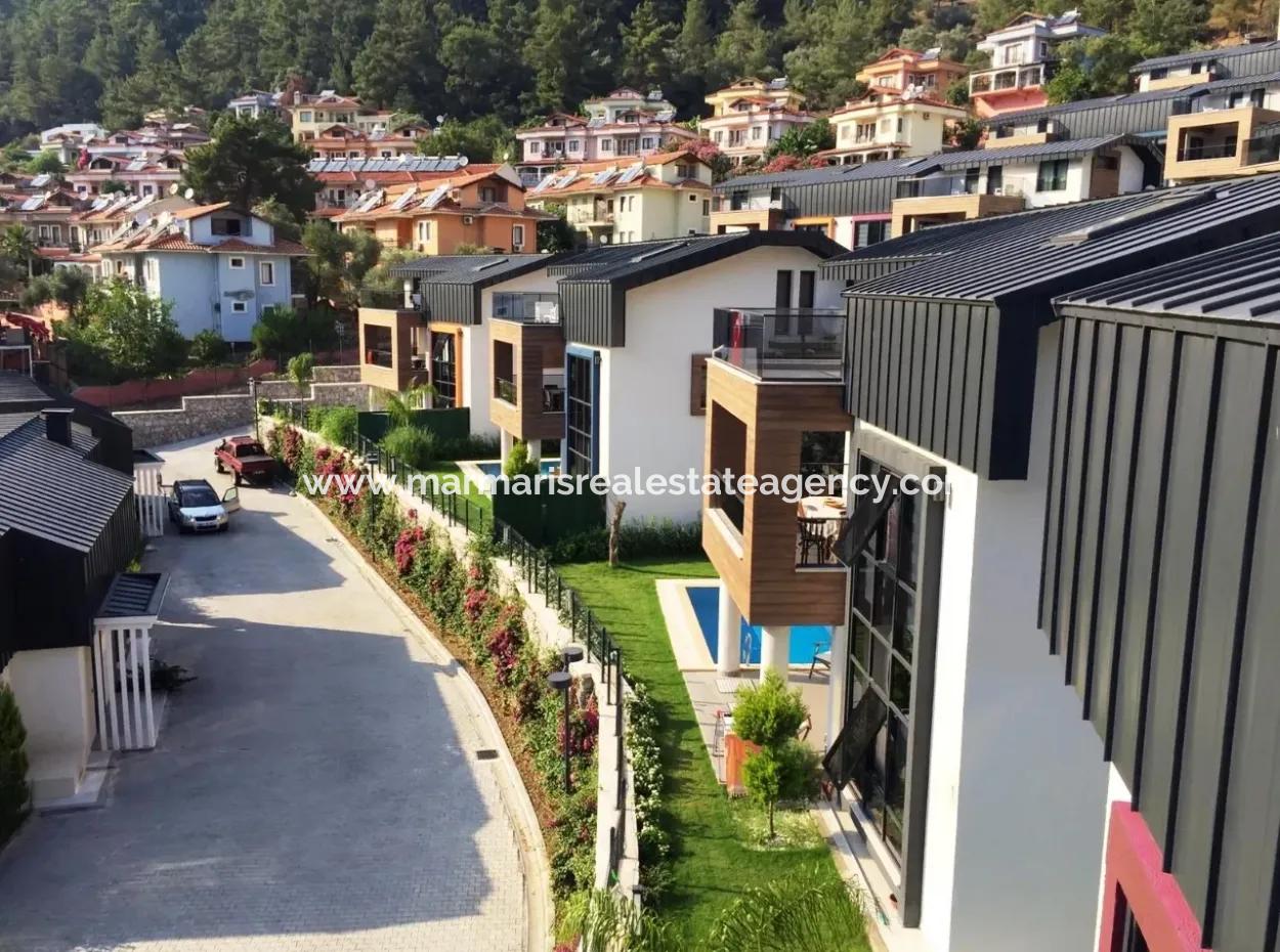 Beautiful Villa For Sale In Marmaris Beldibi District Neighborhood, Villa Smart Villa 220 M2 4 Rooms 2 Living Room