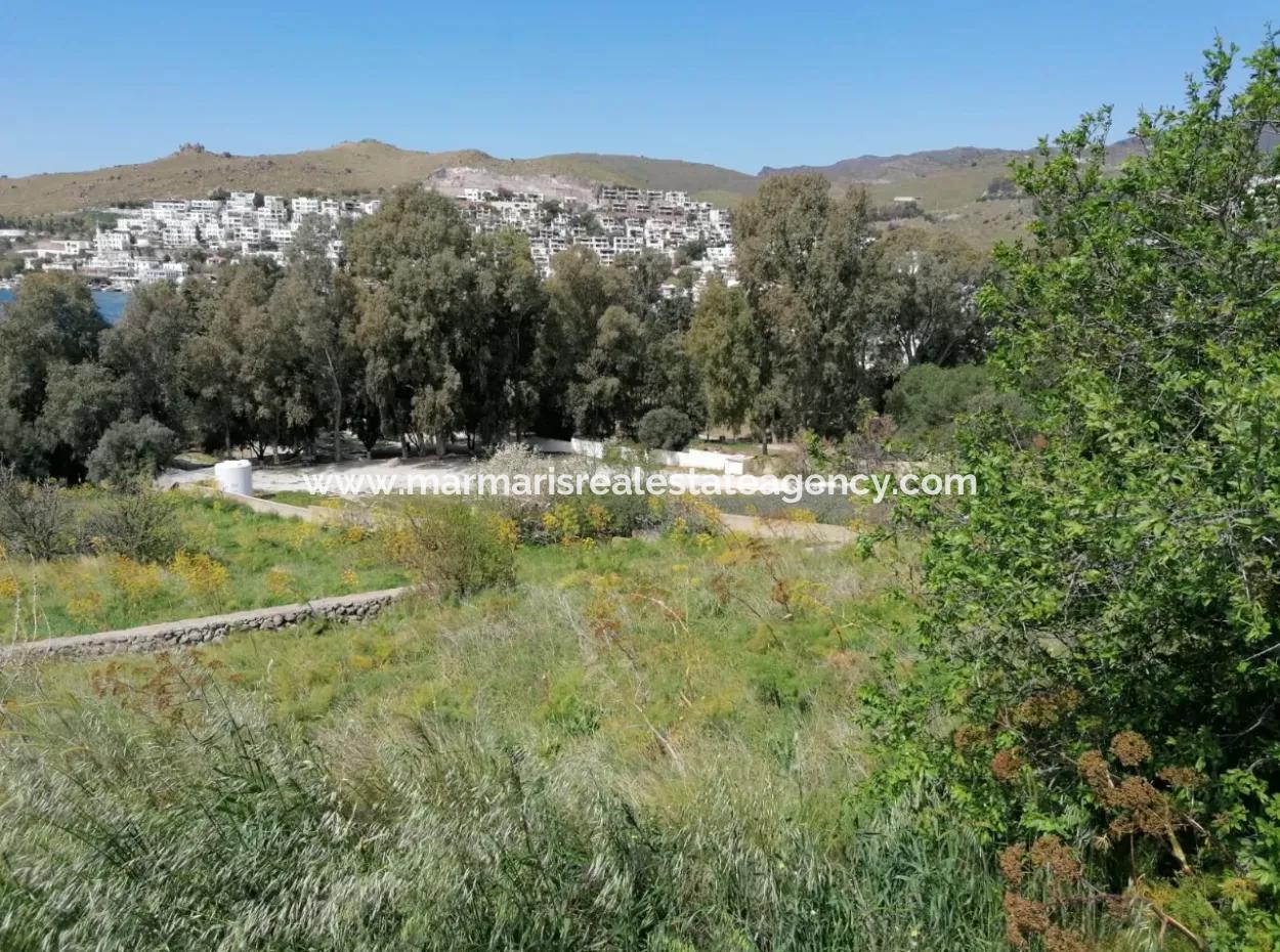 Land For Sale With 4000M2 Tourism Development By The Sea In Bodrum Akyarlar