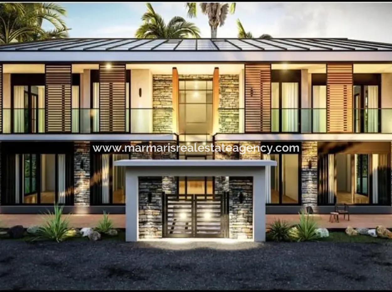 Ultra Luxury 2 Rooms 1 Hall 100 M2 Apartment For Sale Producing Its Own Electricity In Marmaris Center