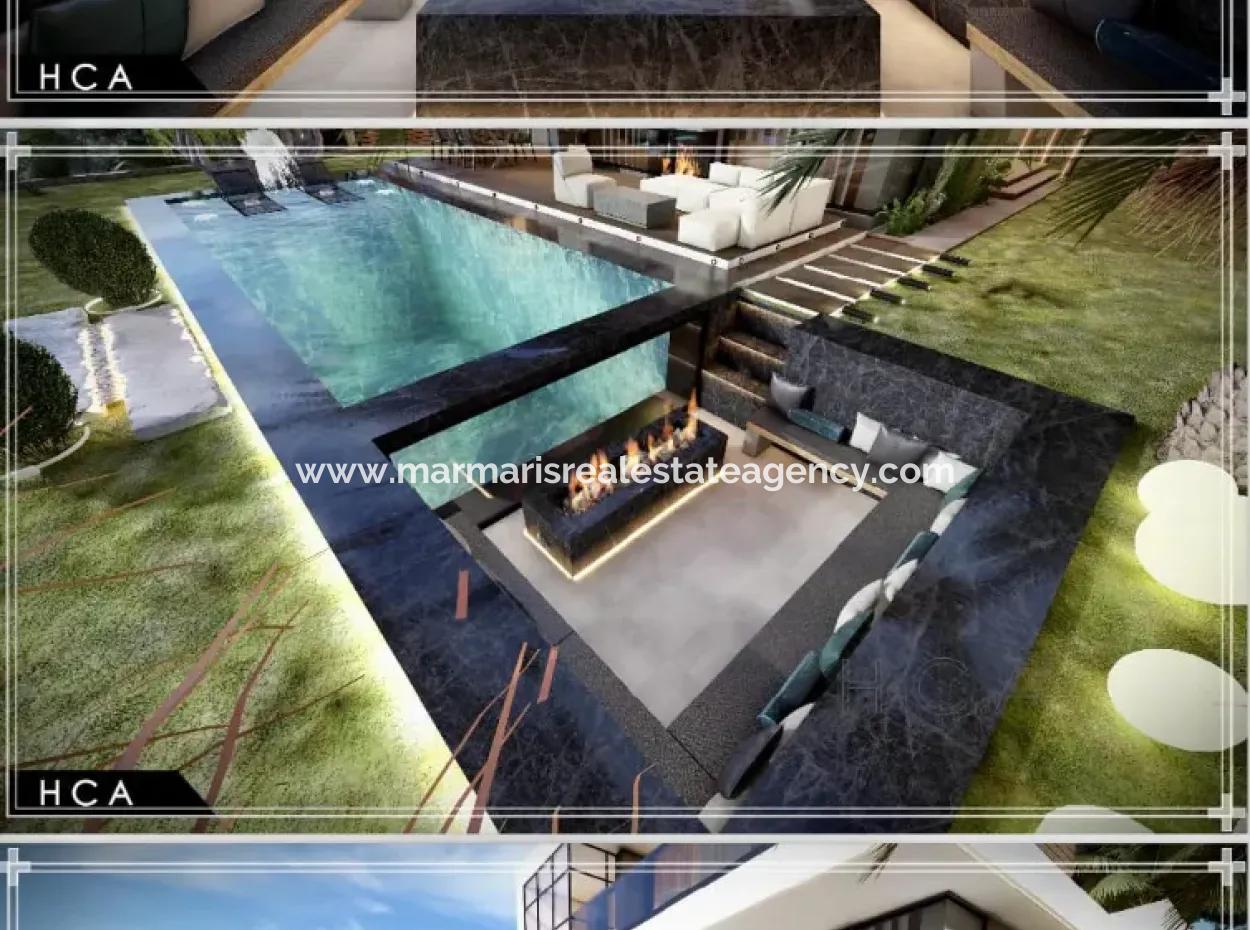 3200M2 Land With Sea View For Sale Suitable For The Construction Of 6 Villas In Turunc Bay In Marmaris