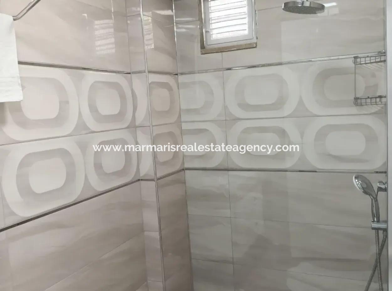 Villa For Sale In Marmaris Söğüt Village, With Magnificent Sea View, Swimming Pool, Parking, 3 Rooms, 1 Living Room, Garden, 200M2 Usage Area