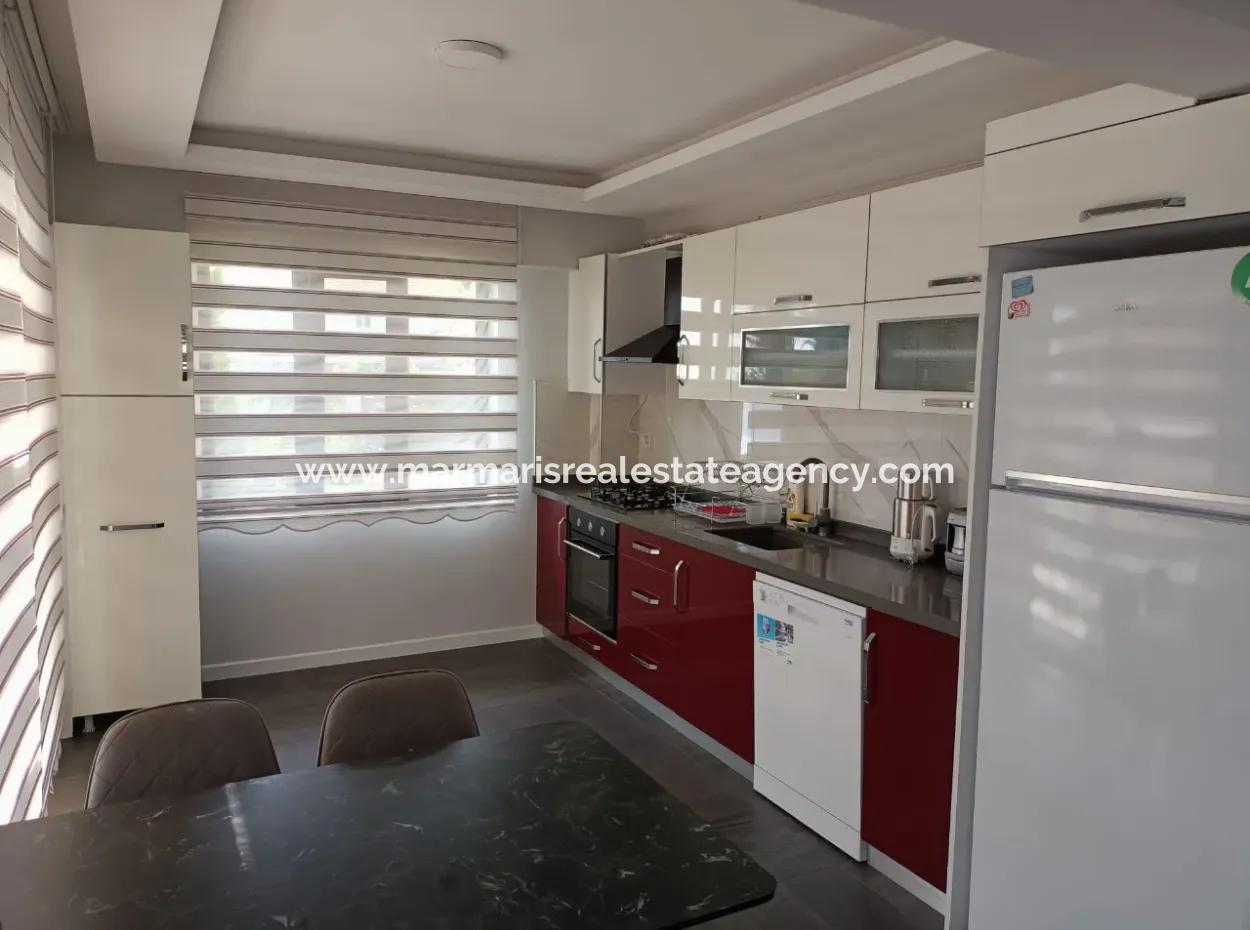 Villa For Sale In Marmaris Söğüt Village, With Magnificent Sea View, Swimming Pool, Parking, 3 Rooms, 1 Living Room, Garden, 200M2 Usage Area