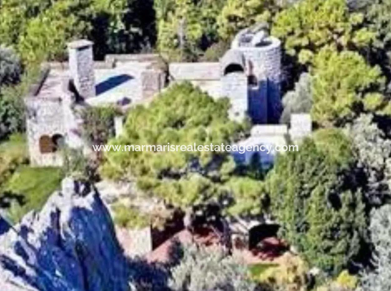 81000M2 Island For Sale In Marmaris Region 31000M2 Title Deed Official Electricity Water Available Manor House With Legal House In It