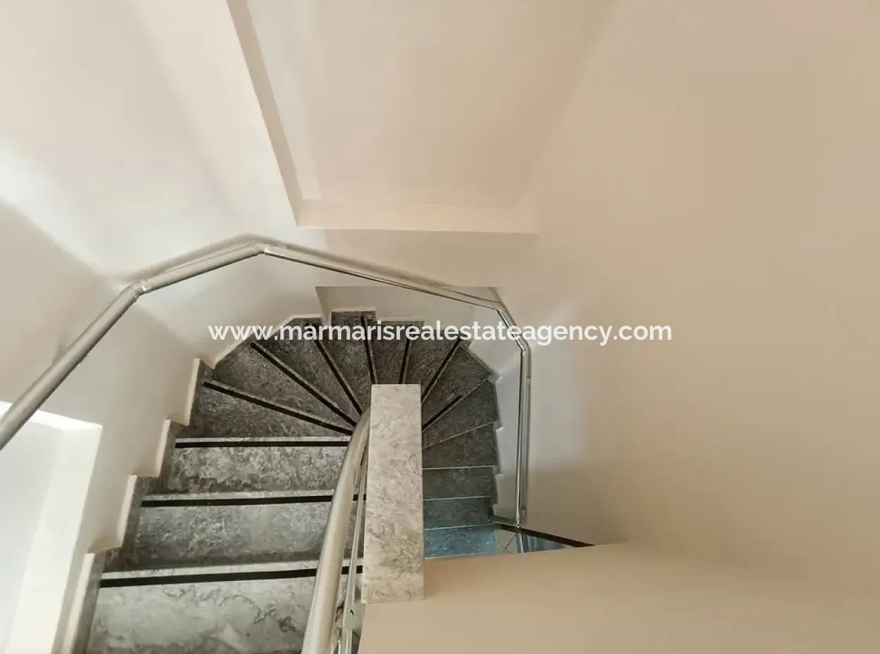 3 1 Garden Duplex Apartment For Sale In Beldibi Neighborhood Of Marmaris District In A Complex With Nature View Swimming Pool