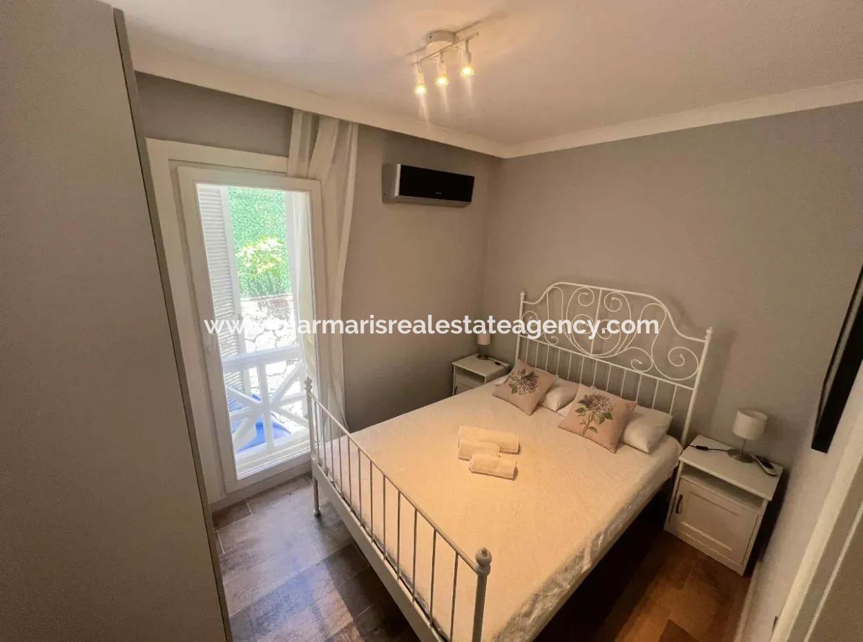 3 Rooms 1 Living Room 140M2 2 Villas For Sale With Swimming Pool With Magnificent Sea View In Selimiye Neighborhood Of Marmaris District