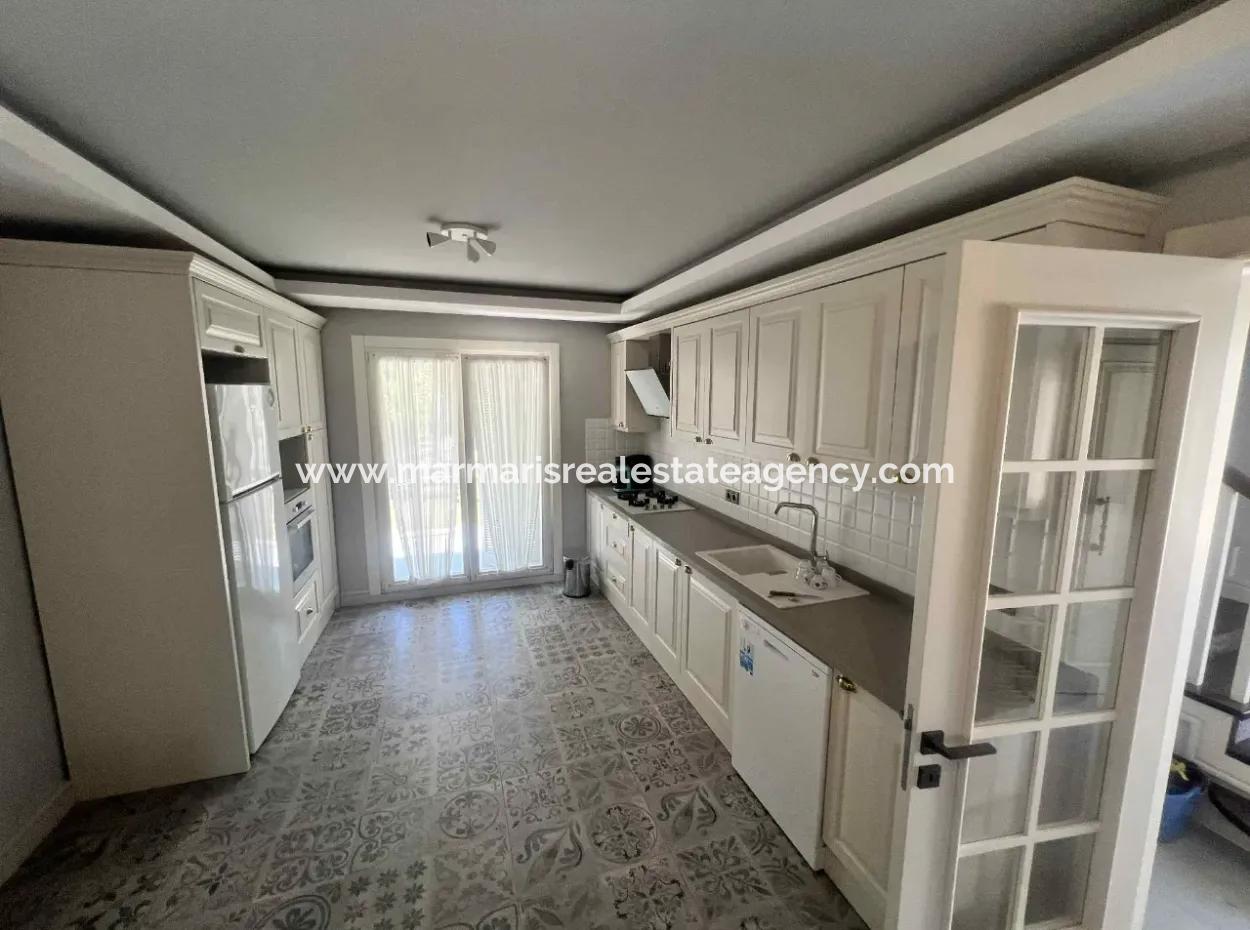 3 Rooms 1 Living Room 140M2 2 Villas For Sale With Swimming Pool With Magnificent Sea View In Selimiye Neighborhood Of Marmaris District