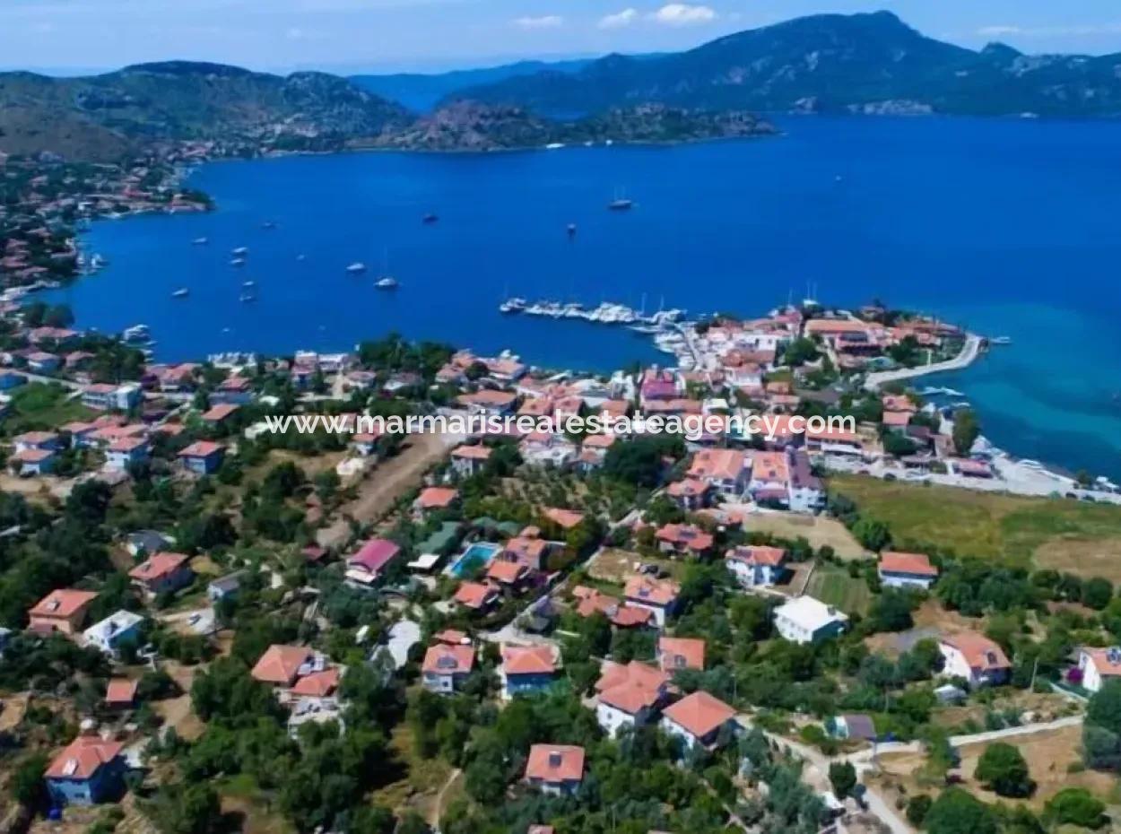 3 Rooms 1 Living Room 140M2 2 Villas For Sale With Swimming Pool With Magnificent Sea View In Selimiye Neighborhood Of Marmaris District