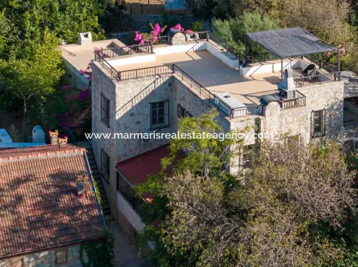 4 1 Stone Villa For Sale In A Fully Detached 150M2 Plot In Old Datca Village