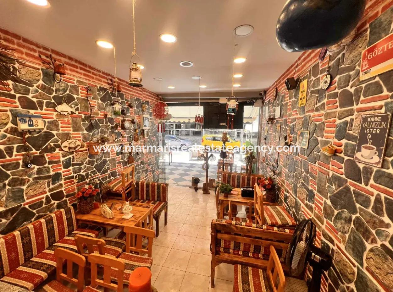Shop For Sale In The Bustling Center Of Marmaris With Ready Customers With Its Unique Concept