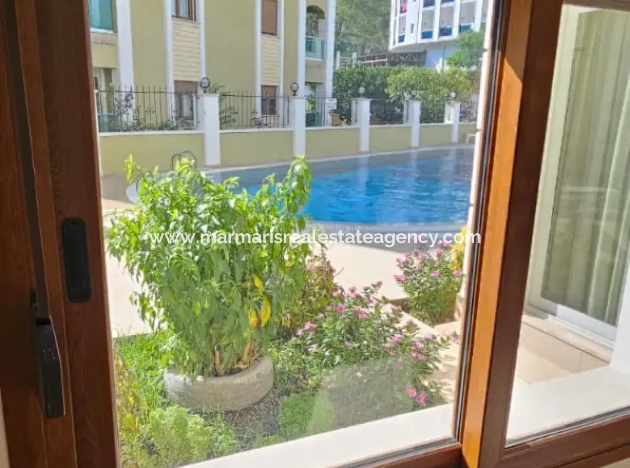 Luxury Flat For Rent With 3 1 Pool In Marmaris Siteler Neighborhood