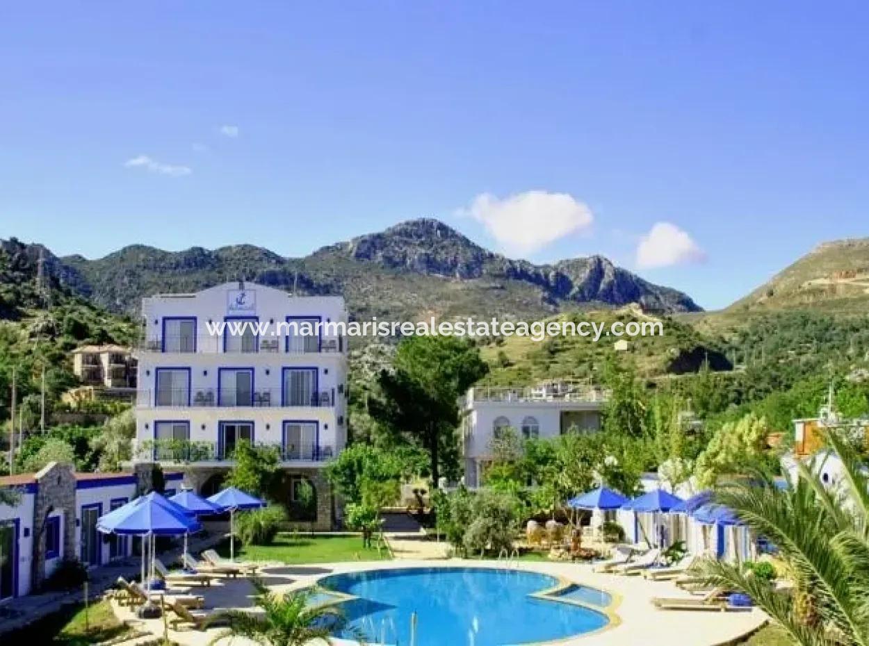 At A Distance Of 40 Km From Marmaris 30 Room Boutique Hotel By The Sea For Sale