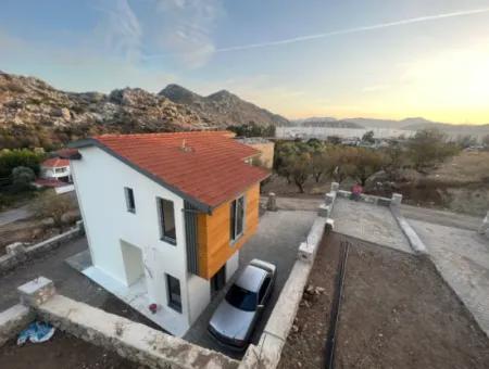 Villa For Sale In Marmaris Bozburun Neighborhood With Sea View, Fully Detached Garden, Parking Lot