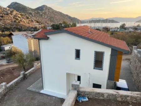Villa For Sale In Marmaris Bozburun Neighborhood With Sea View, Fully Detached Garden, Parking Lot