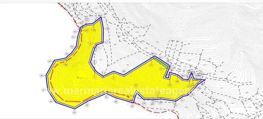 Мармарис Бозбурун районе 32.000м2 участок земли С верфью для яхт