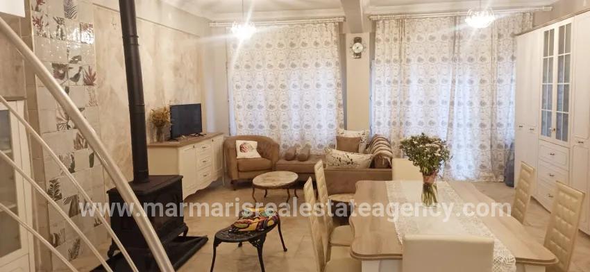 Çildır Mahallesi'nde bahçeli 2+1 kat mülkiyetli satılık daire