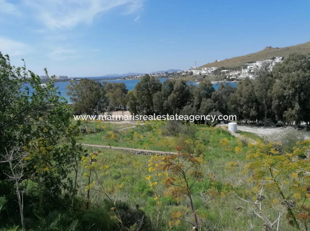 Bodrum Akyarlar Mevkisinde Denize Sıfır 4000M2 Turizm İmarlı Satılık Arsa