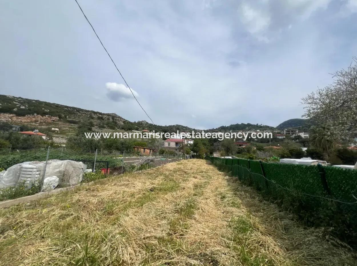 Marmaris Söğüt Mahallesi Denize Sıfır 2000M2 Arsa Satılık Müstakil Ev.önüne Tekne Bağlamaya Uygun.