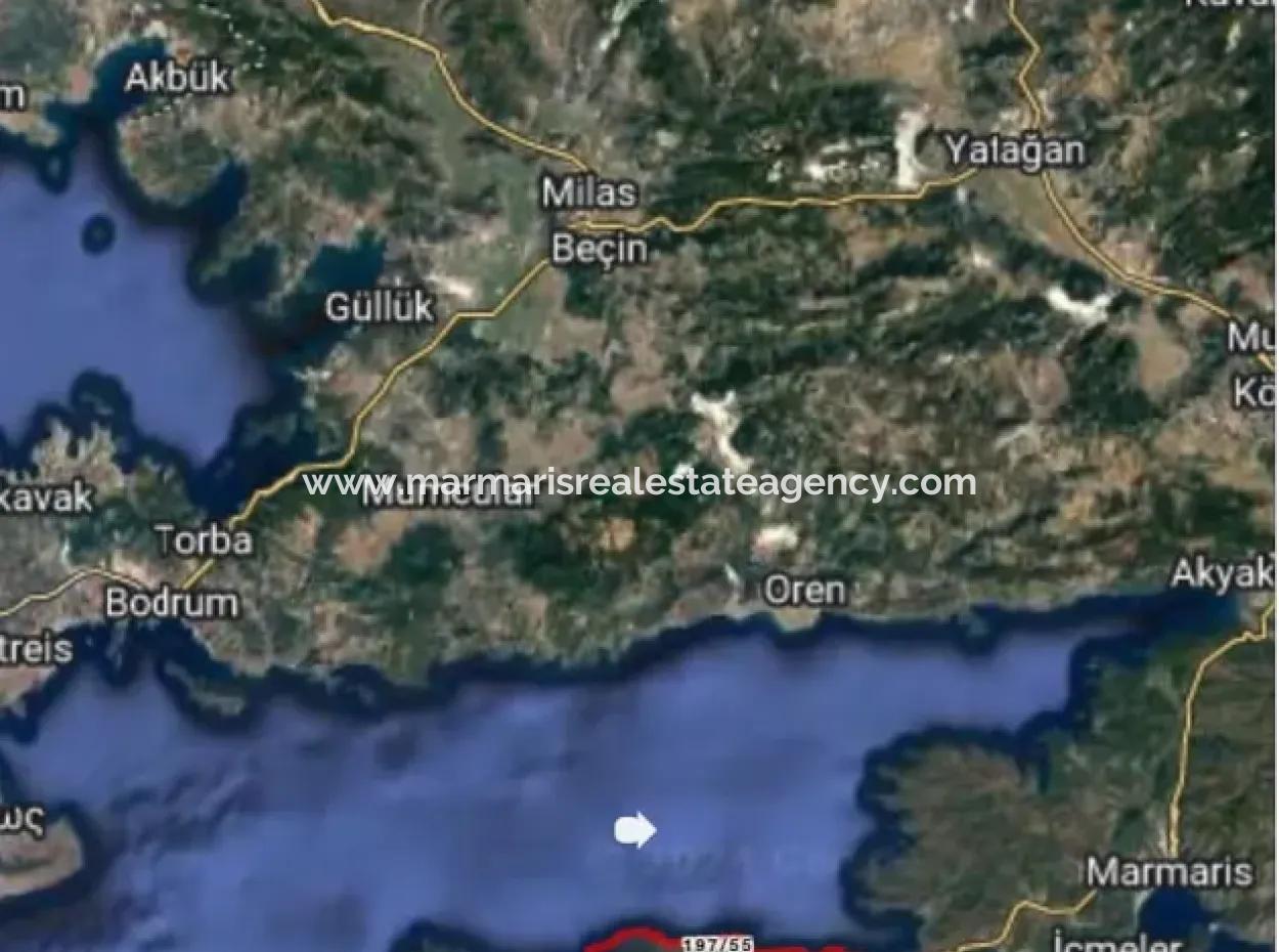 Datça İlçesi Avlana Mahallesinde 5200M2 Denize Yakın Yatırım İçin Uygun Satılık Arsa