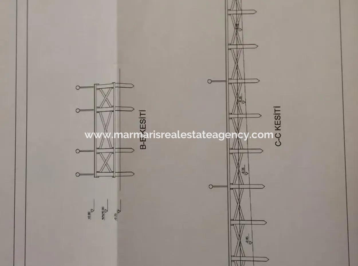 Marmaris Denize Sıfır Satılık Yat Çekek Yeri,Marina,Butik Otel Arsası 4000M2